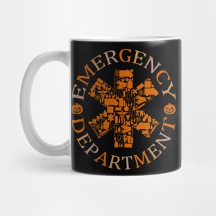 Er Nurse Halloween Spooky Emergency Department Mug